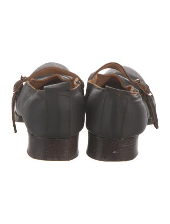 Paul Harnden Shoemakers Leather Mary Jane Flats