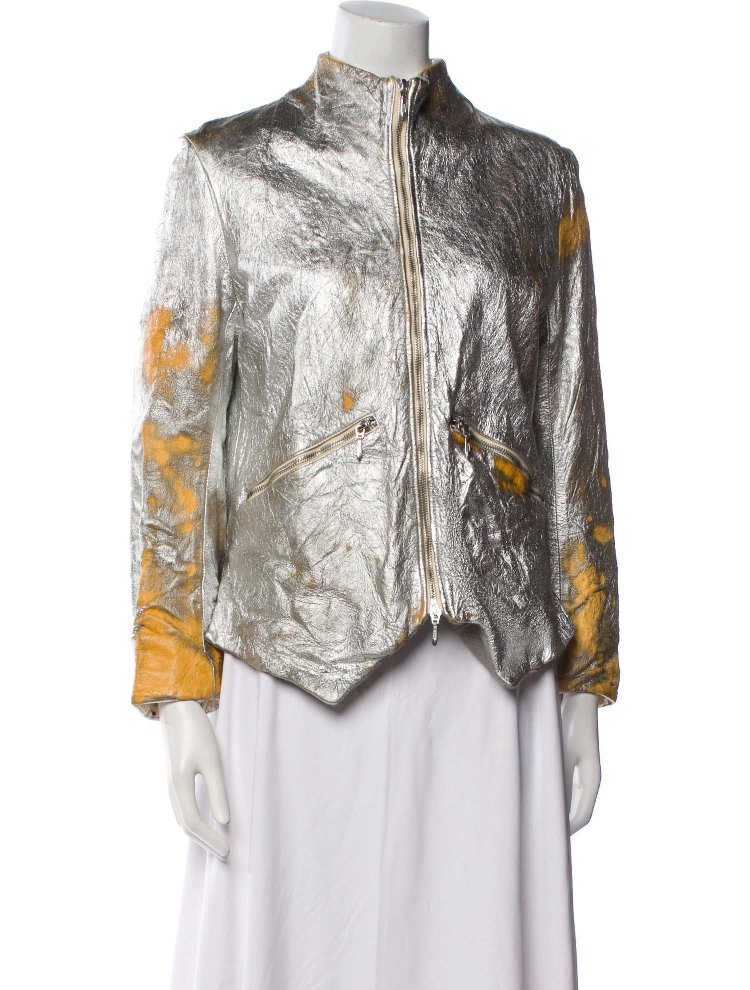 Paul Harnden Shoemakers Leather Printed Jacket