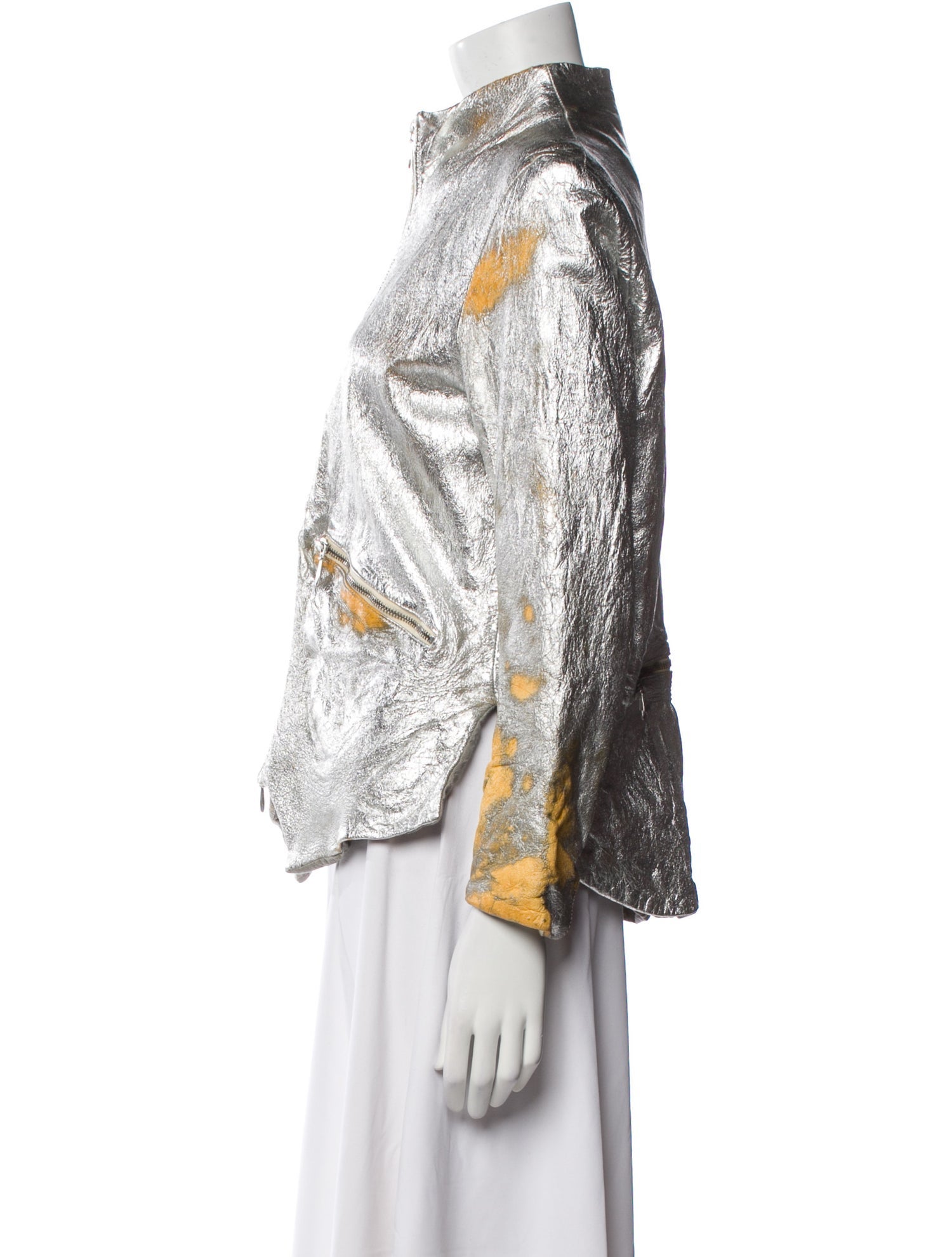 Paul Harnden Shoemakers Leather Printed Jacket