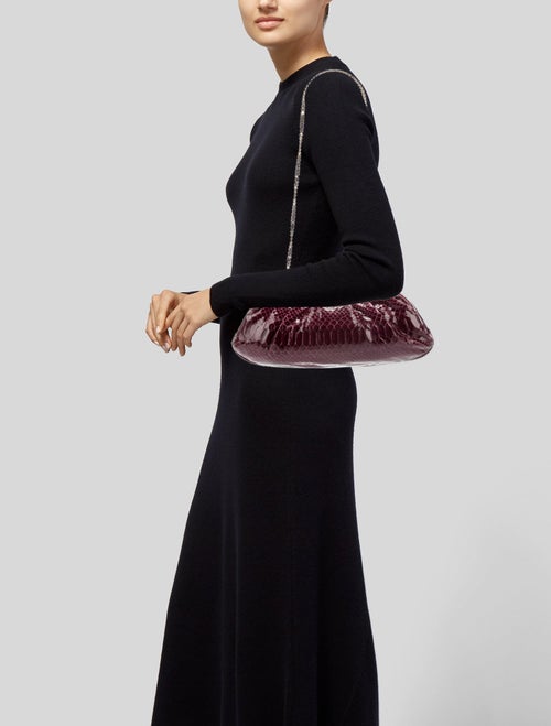 Paige Gamble Python Clutch