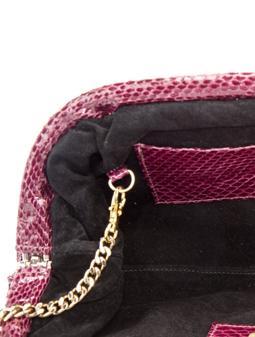 Paige Gamble Python Clutch