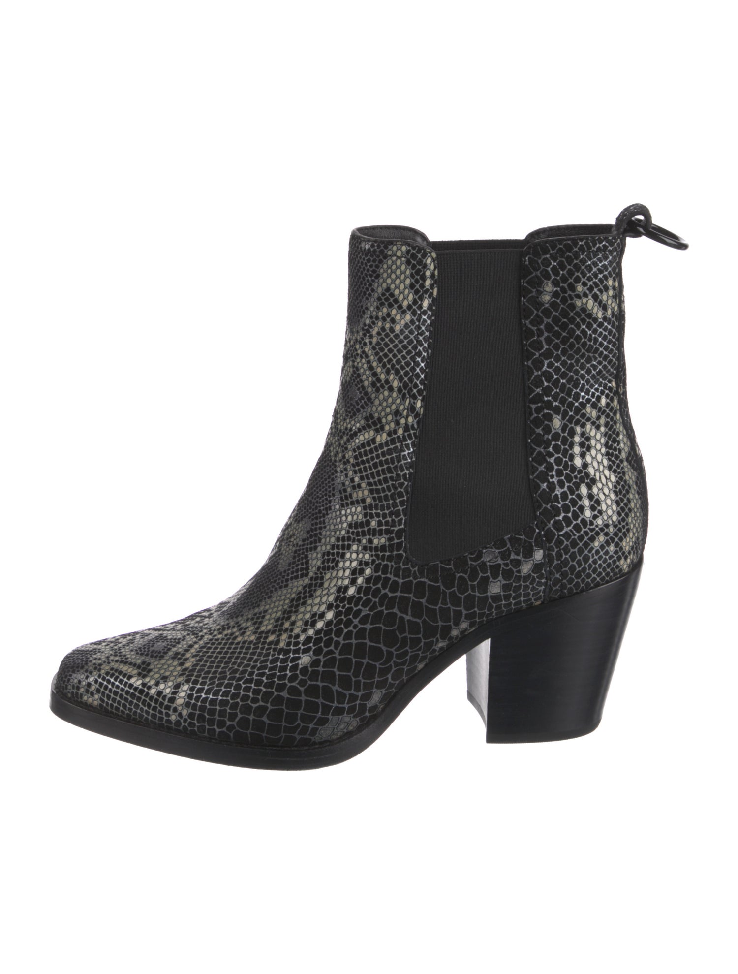 Paige Gamble Suede Animal Print Chelsea Boots