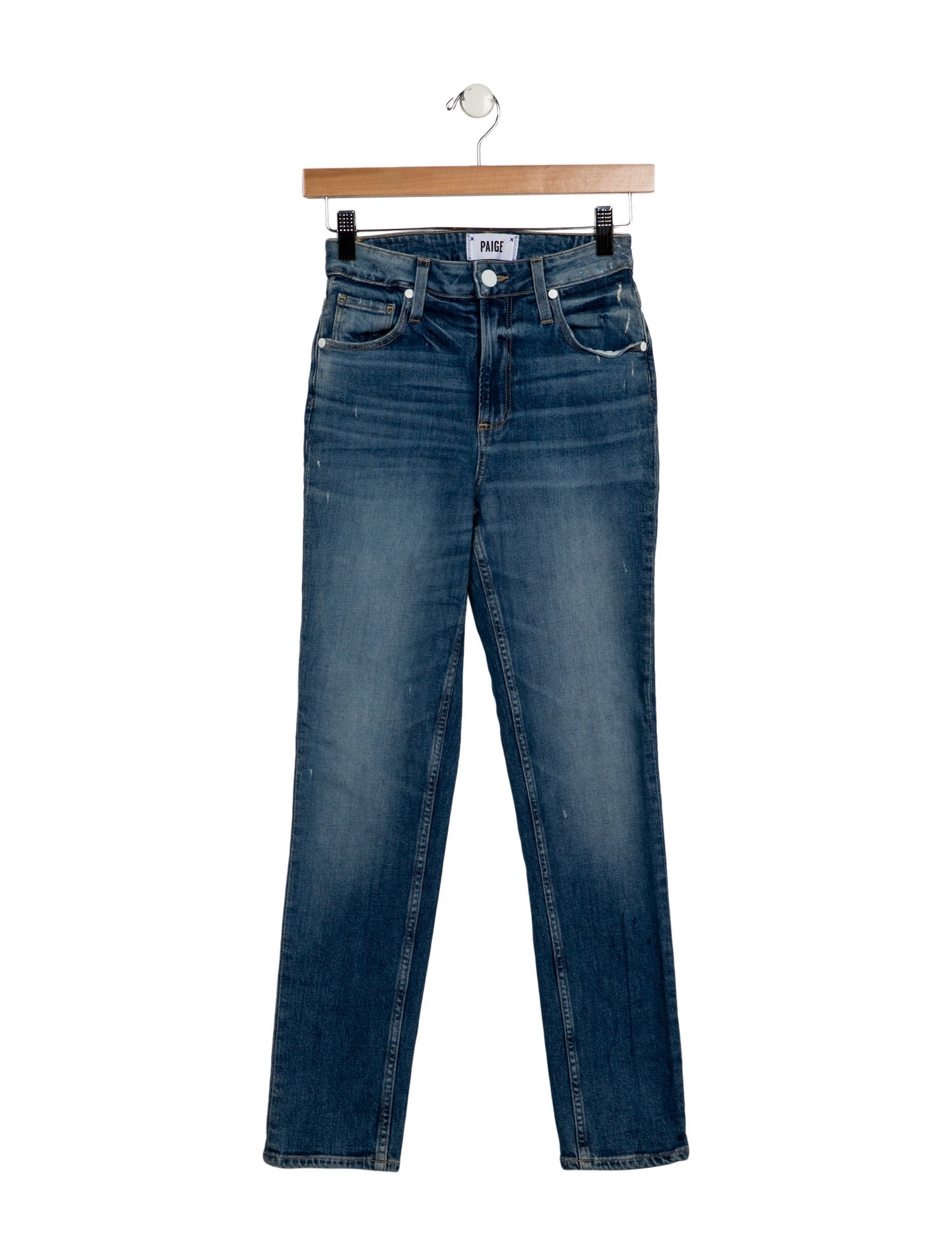 Paige Gamble Mid-Rise Skinny Leg Jeans