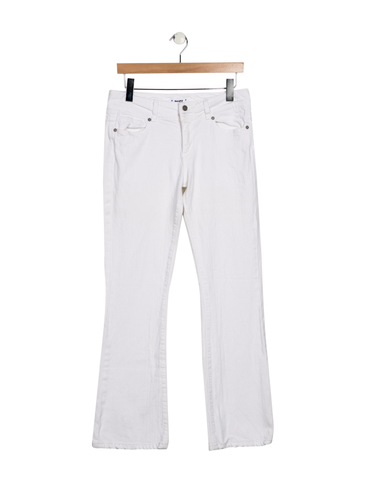 Paige Gamble Mid-Rise Wide Leg Jeans