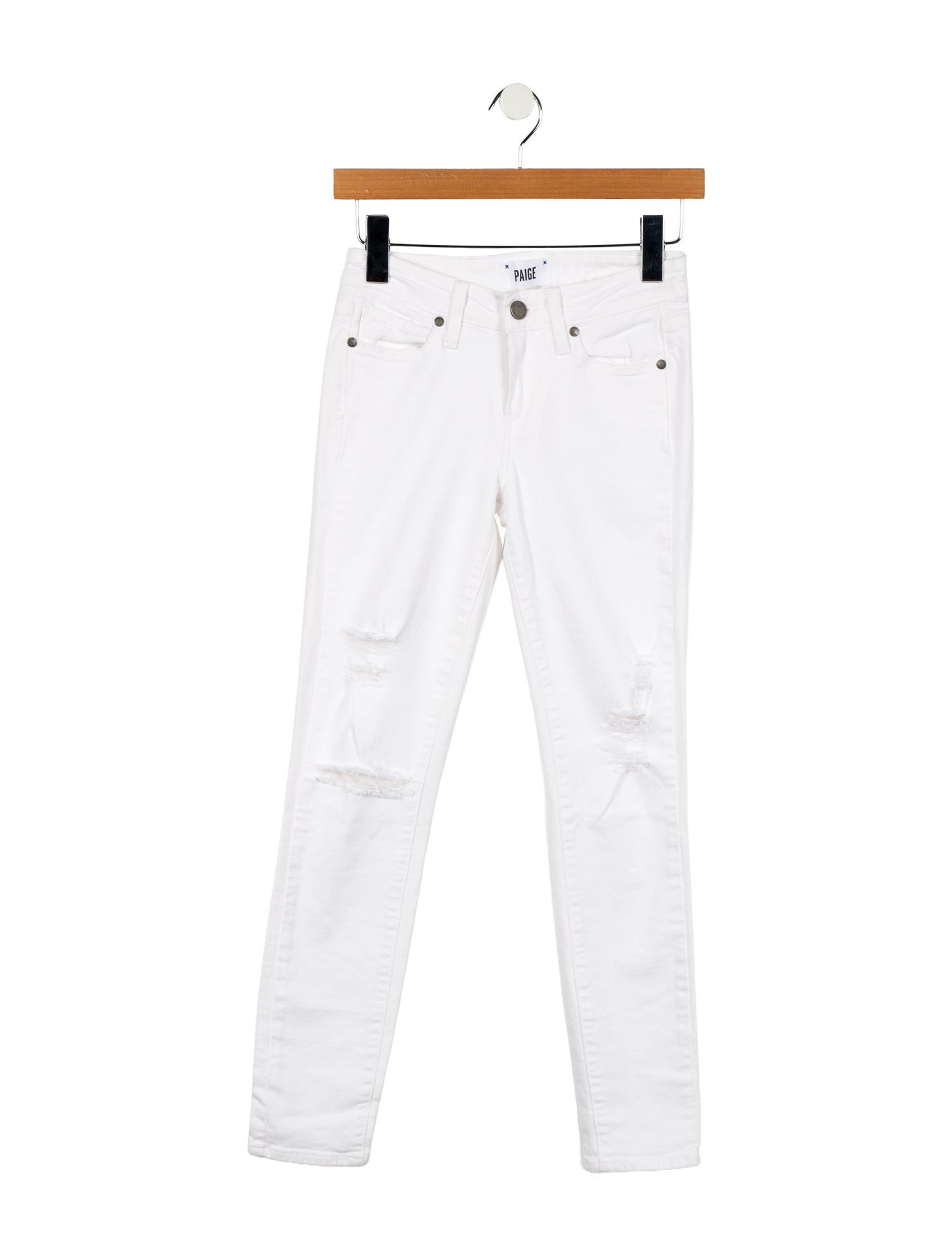 Paige Gamble Mid-Rise Skinny Leg Jeans