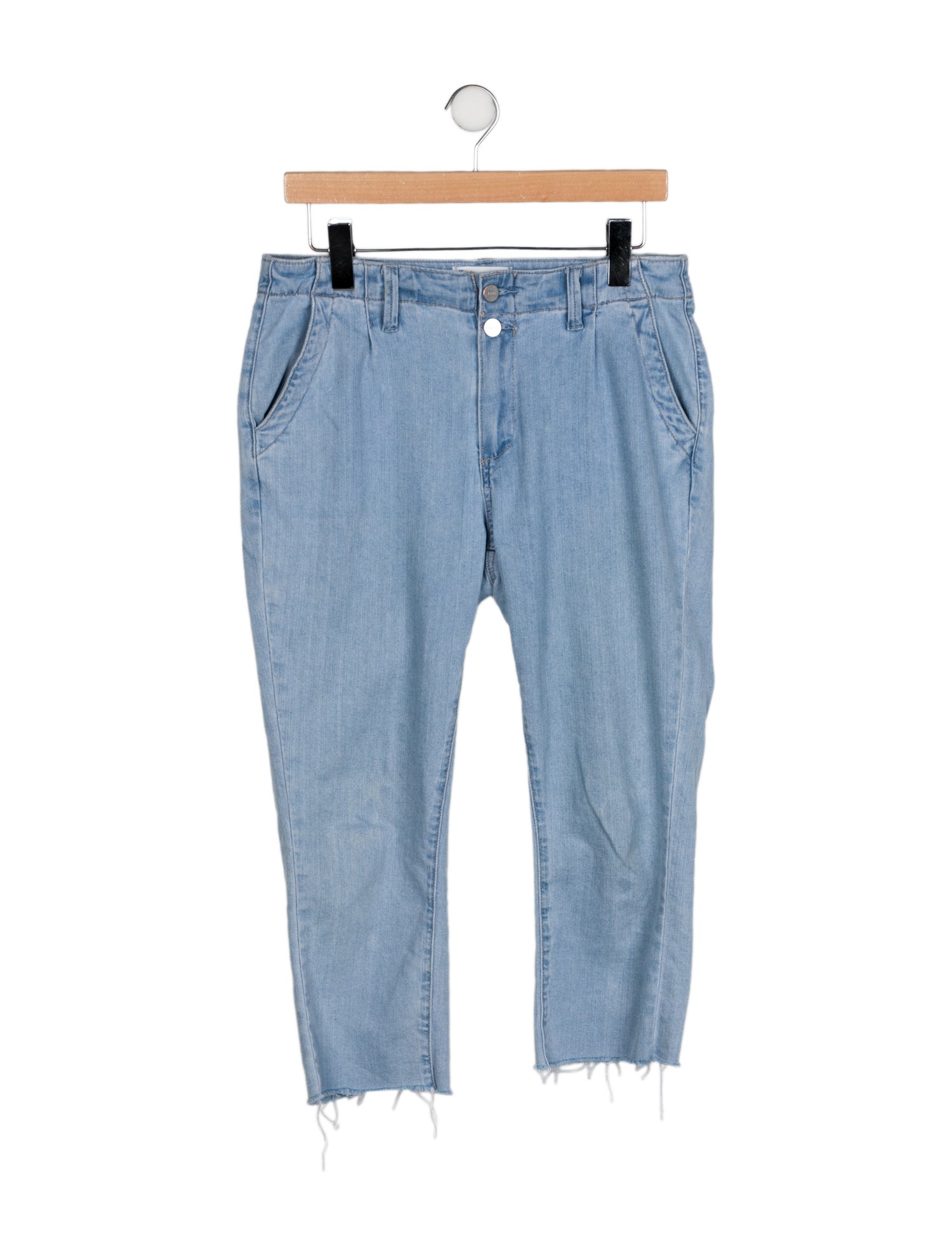Paige Gamble Mid-Rise Straight Leg Jeans