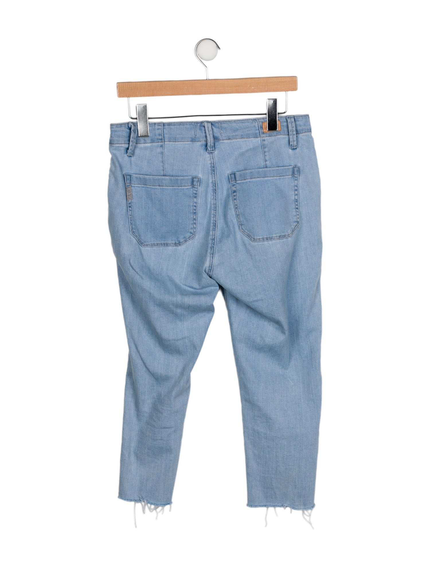 Paige Gamble Mid-Rise Straight Leg Jeans