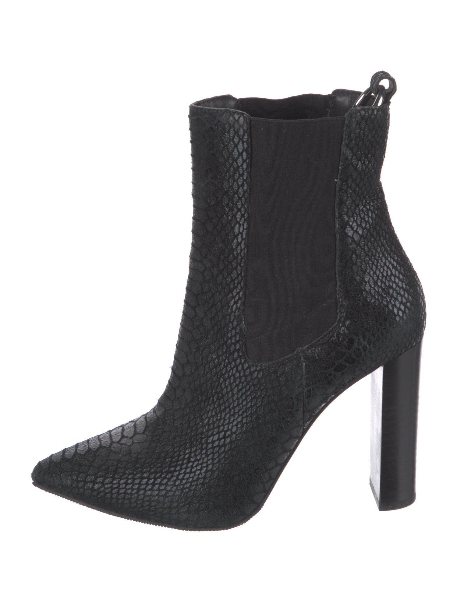Paige Gamble Snakeskin Chelsea Boots