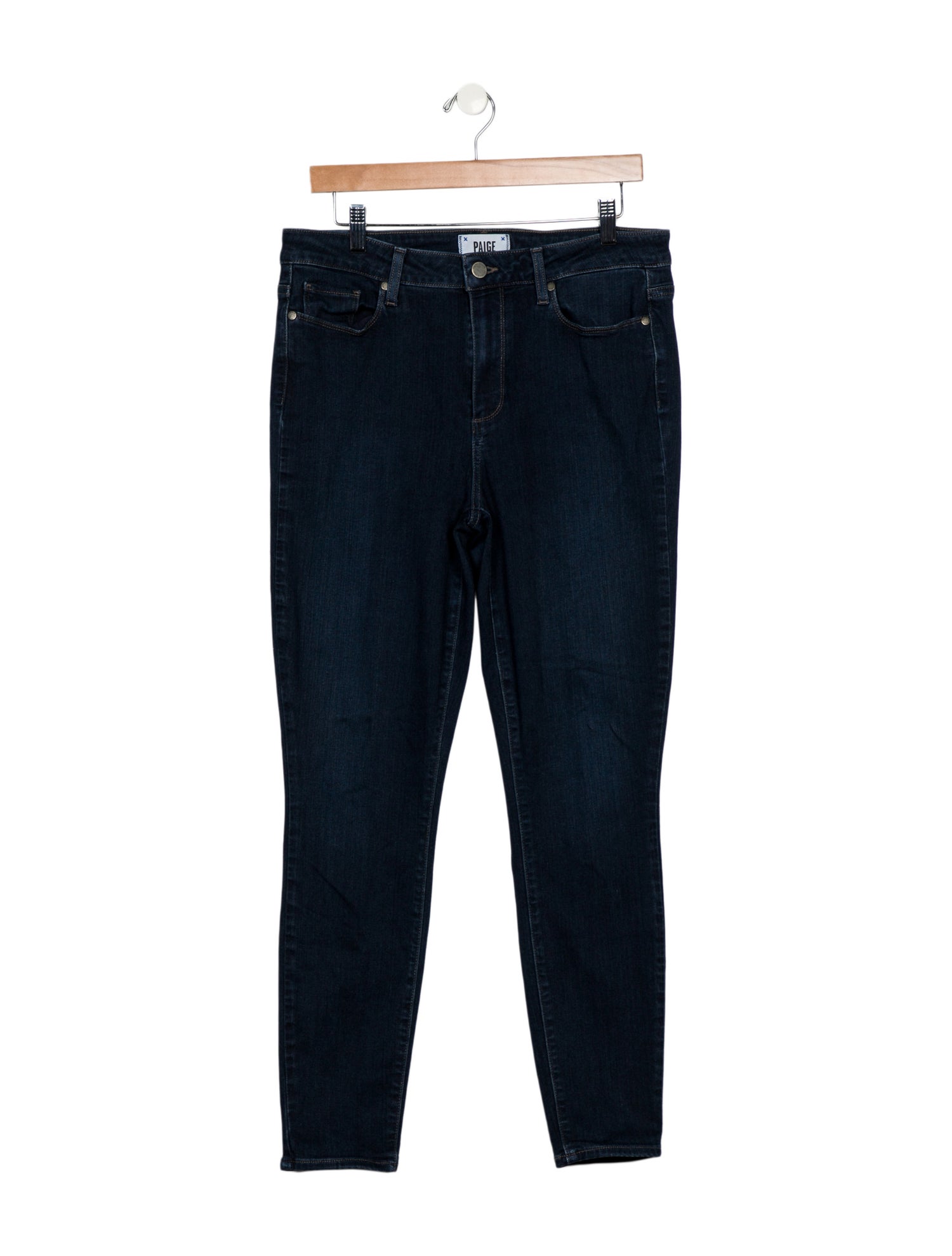 Paige Gamble High-Rise Skinny Leg Jeans