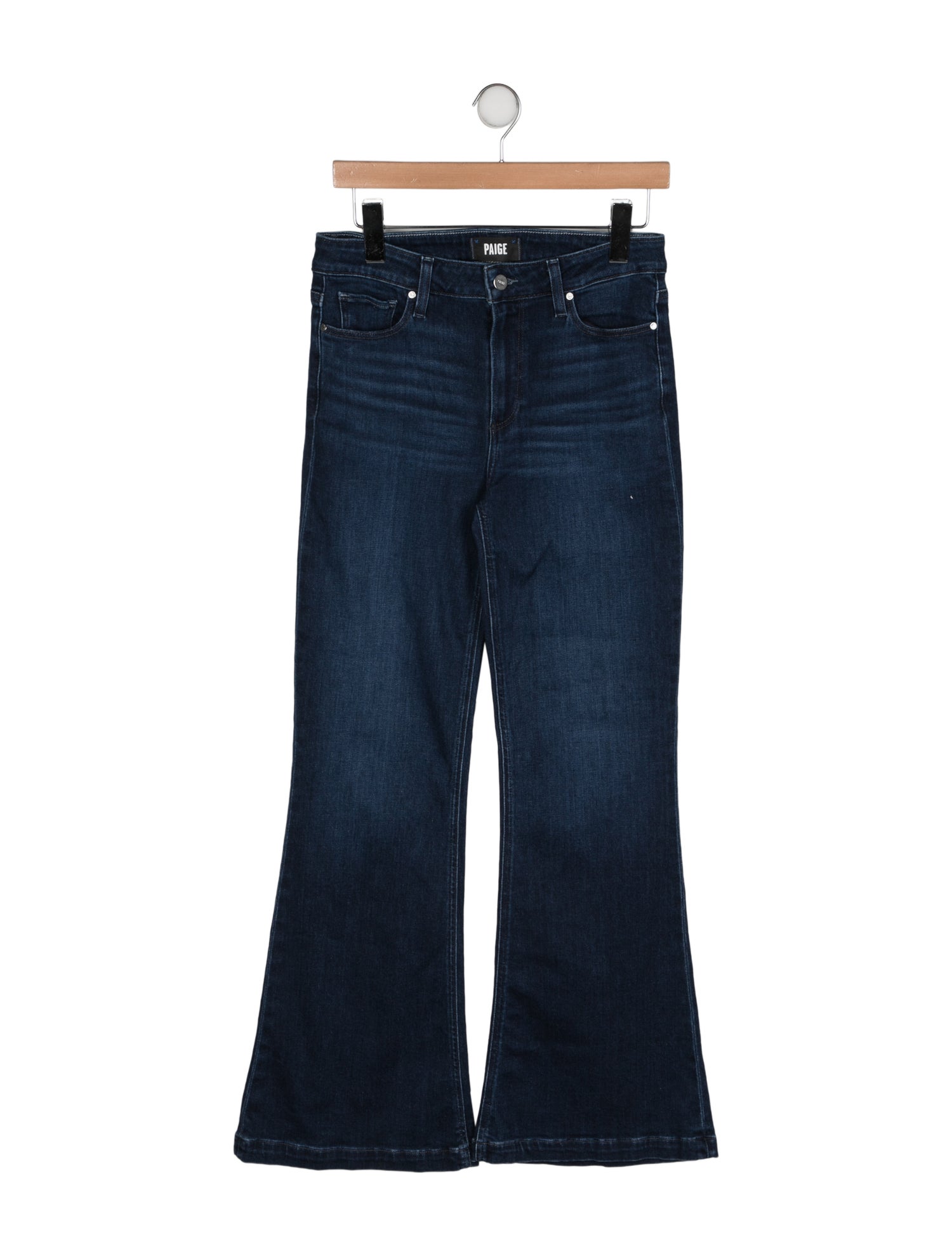 Paige Gamble Mid-Rise Wide Leg Jeans