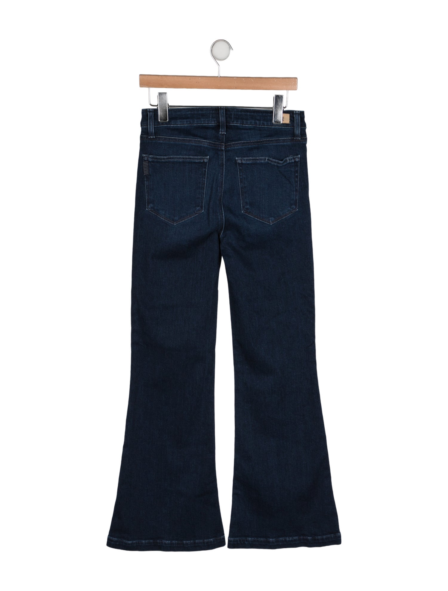 Paige Gamble Mid-Rise Wide Leg Jeans