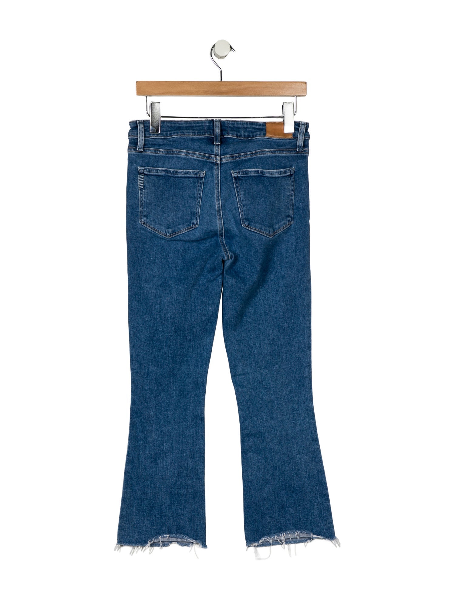 Paige Gamble Mid-Rise Straight Leg Jeans
