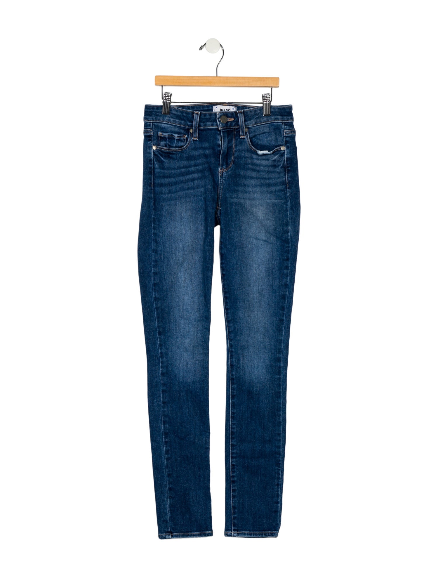 Paige Gamble Mid-Rise Skinny Leg Jeans