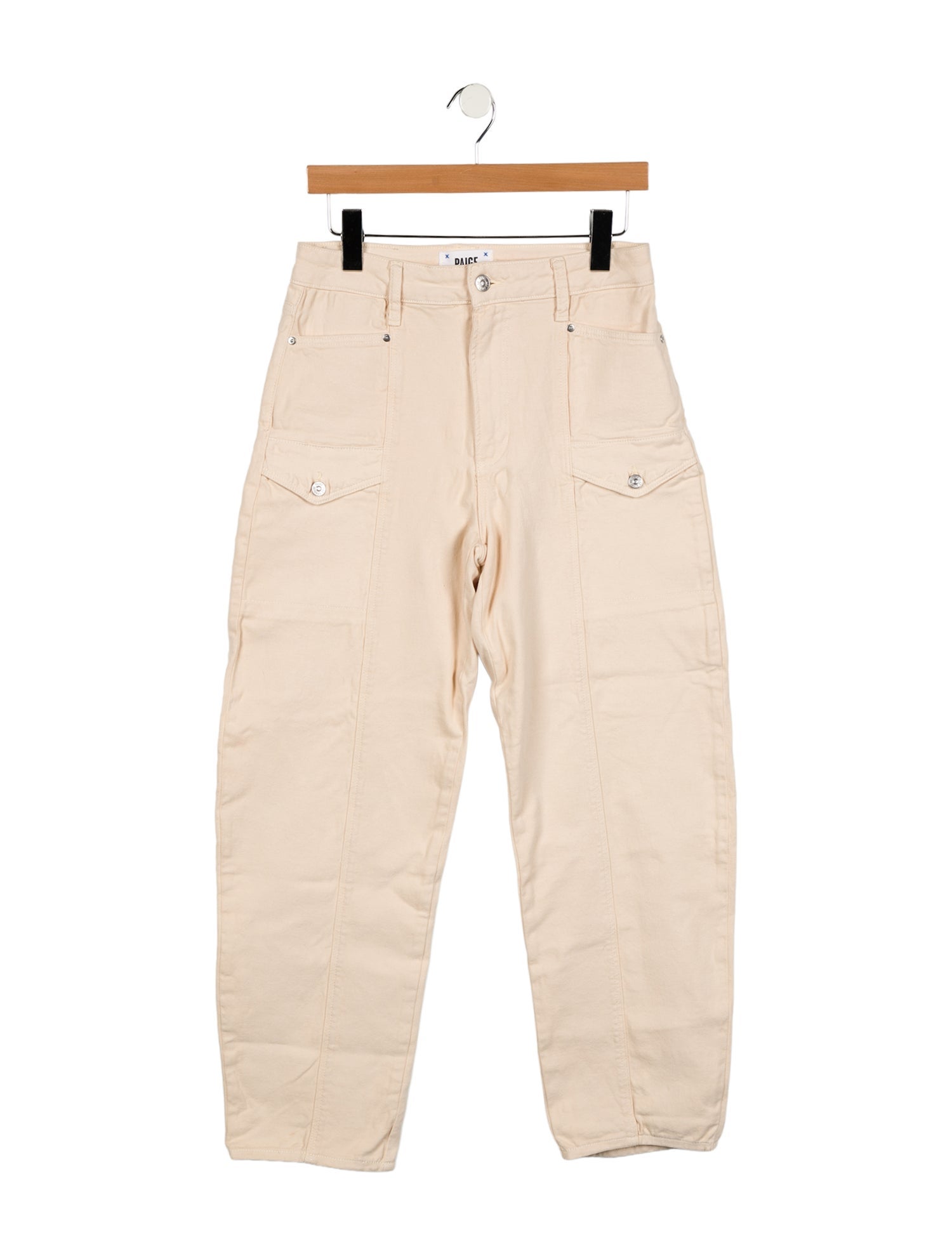 Paige Gamble High-Rise Straight Leg Jeans