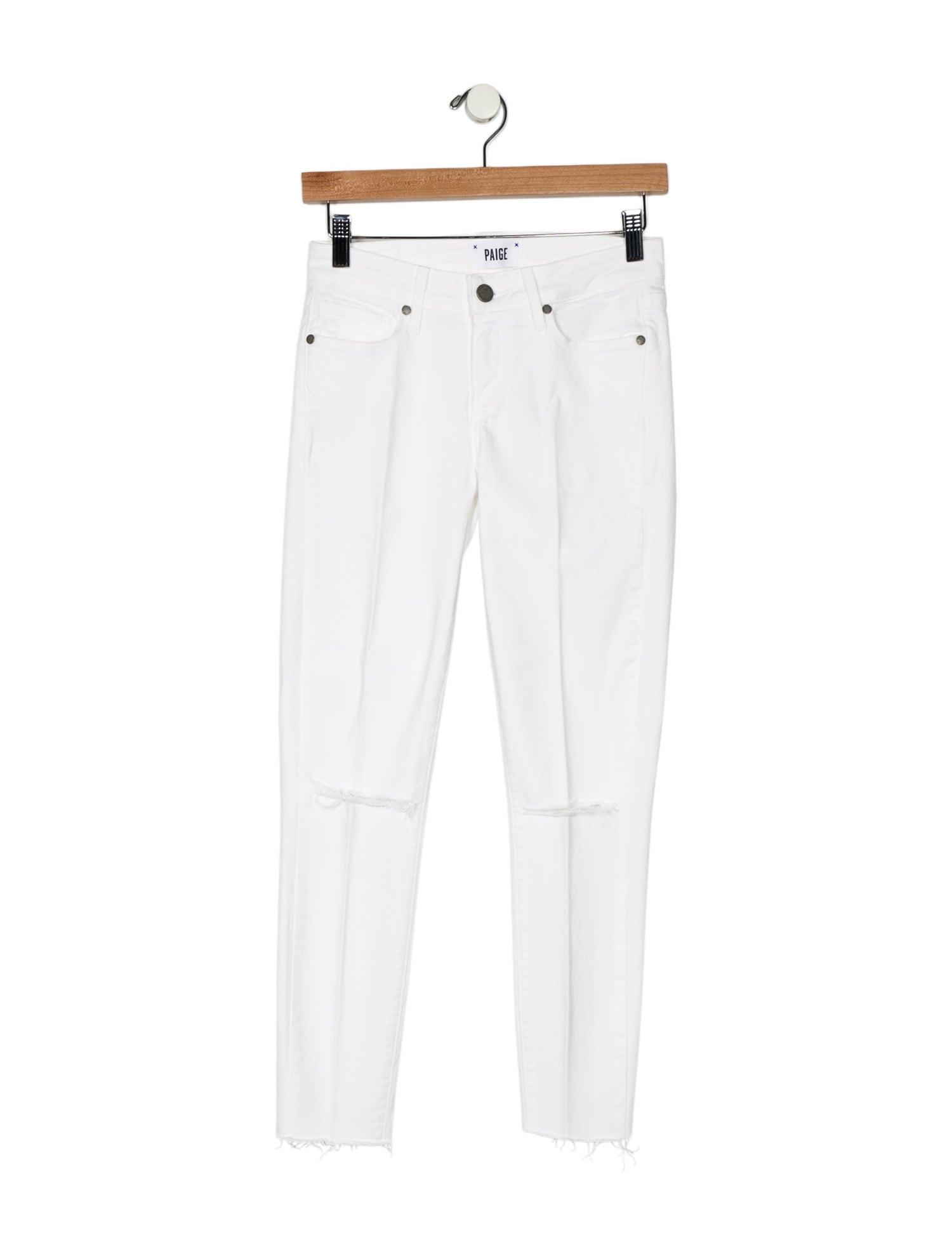 Paige Gamble Mid-Rise Skinny Leg Jeans