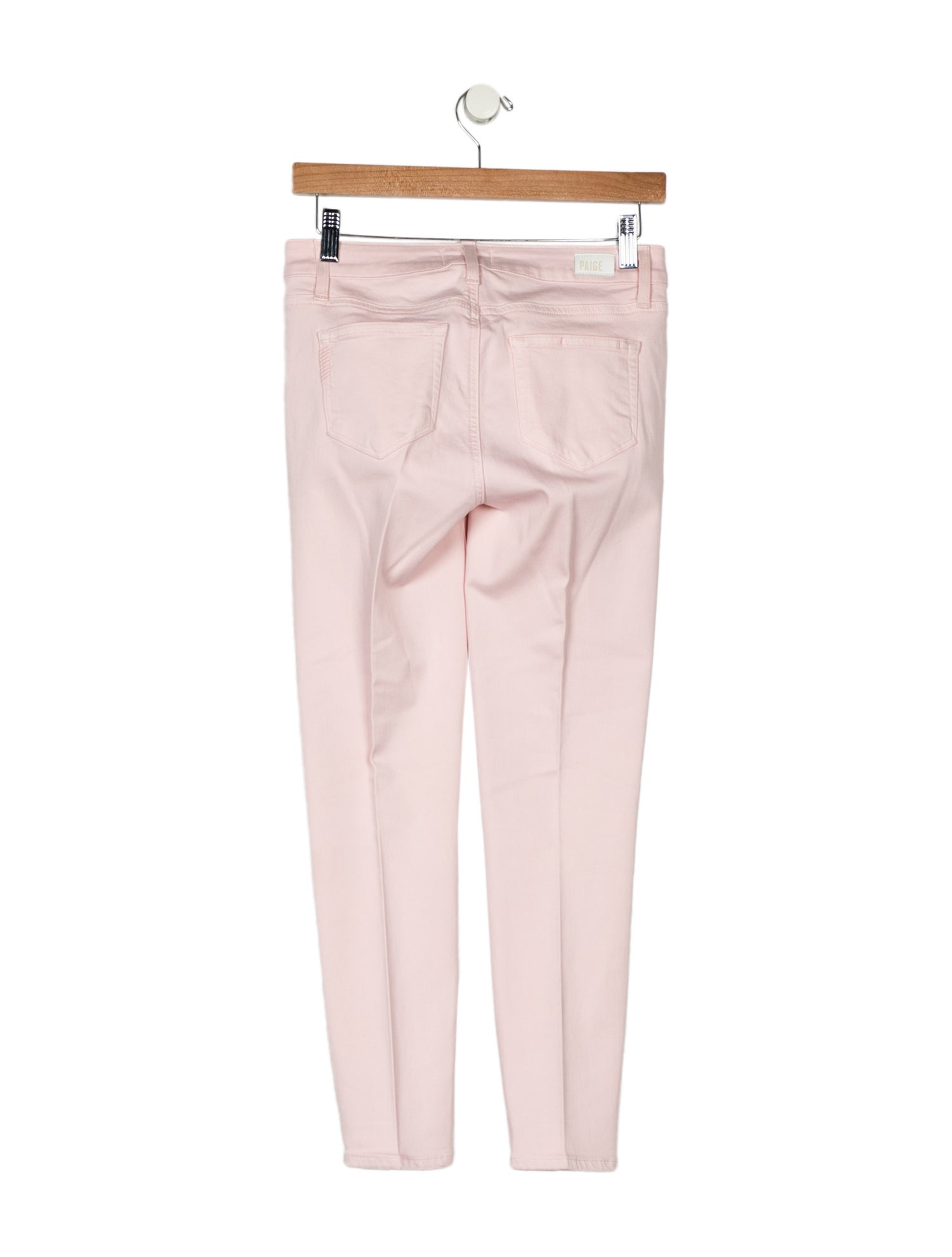 Paige Gamble Low-Rise Skinny Leg Jeans