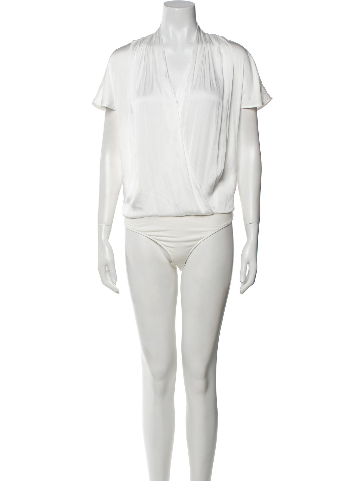 Paige Gamble V-Neck Short Sleeve Bodysuit