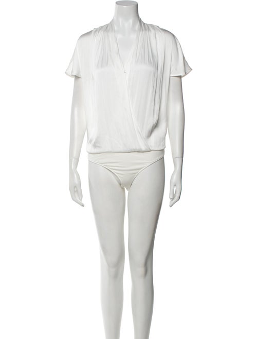 Paige Gamble V-Neck Short Sleeve Bodysuit