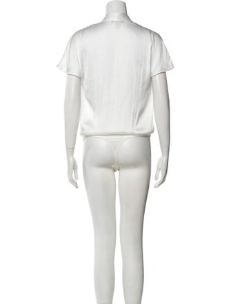 Paige Gamble V-Neck Short Sleeve Bodysuit