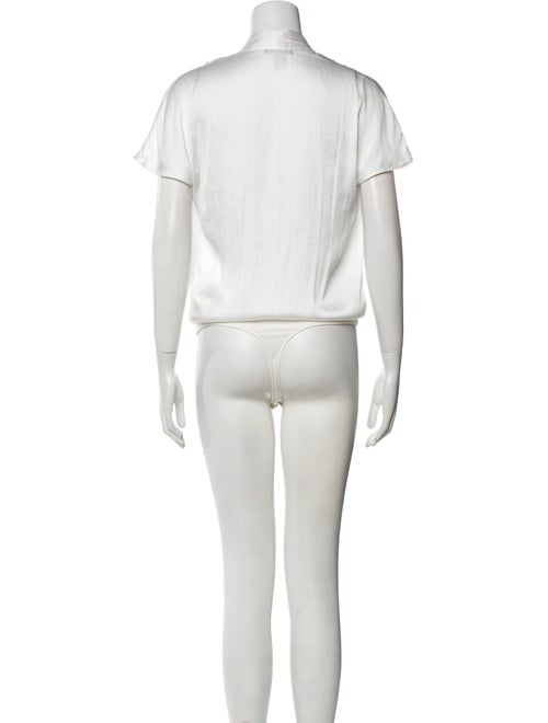 Paige Gamble V-Neck Short Sleeve Bodysuit