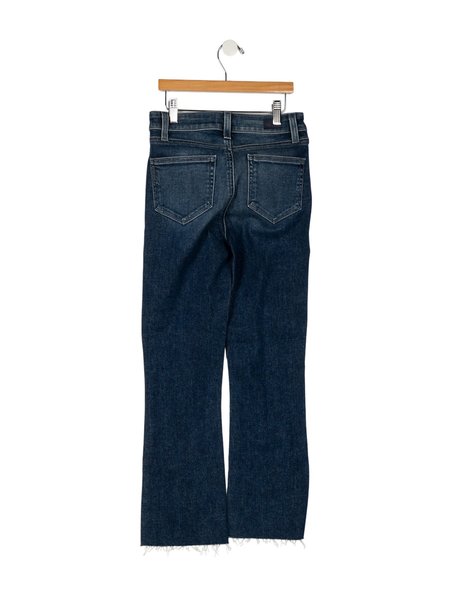 Paige Gamble Mid-Rise Straight Leg Jeans