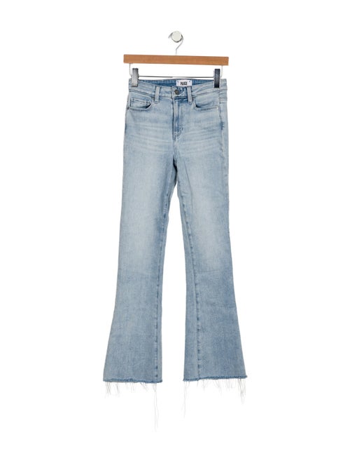 Paige Gamble Mid-Rise Wide Leg Jeans