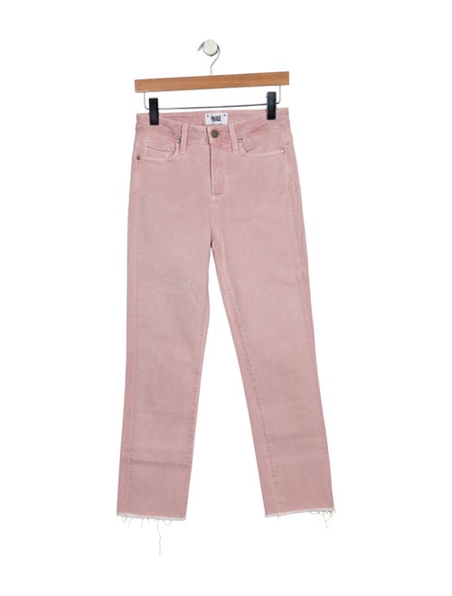 Paige Gamble High-Rise Straight Leg Jeans