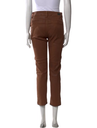 Paige Gamble Mid-Rise Straight Leg Jeans