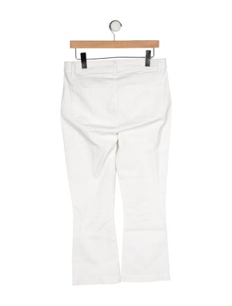 Paige Gamble Mid-Rise Wide Leg Jeans