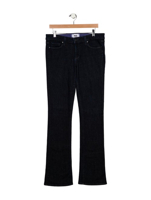 Paige Gamble Mid-Rise Wide Leg Jeans