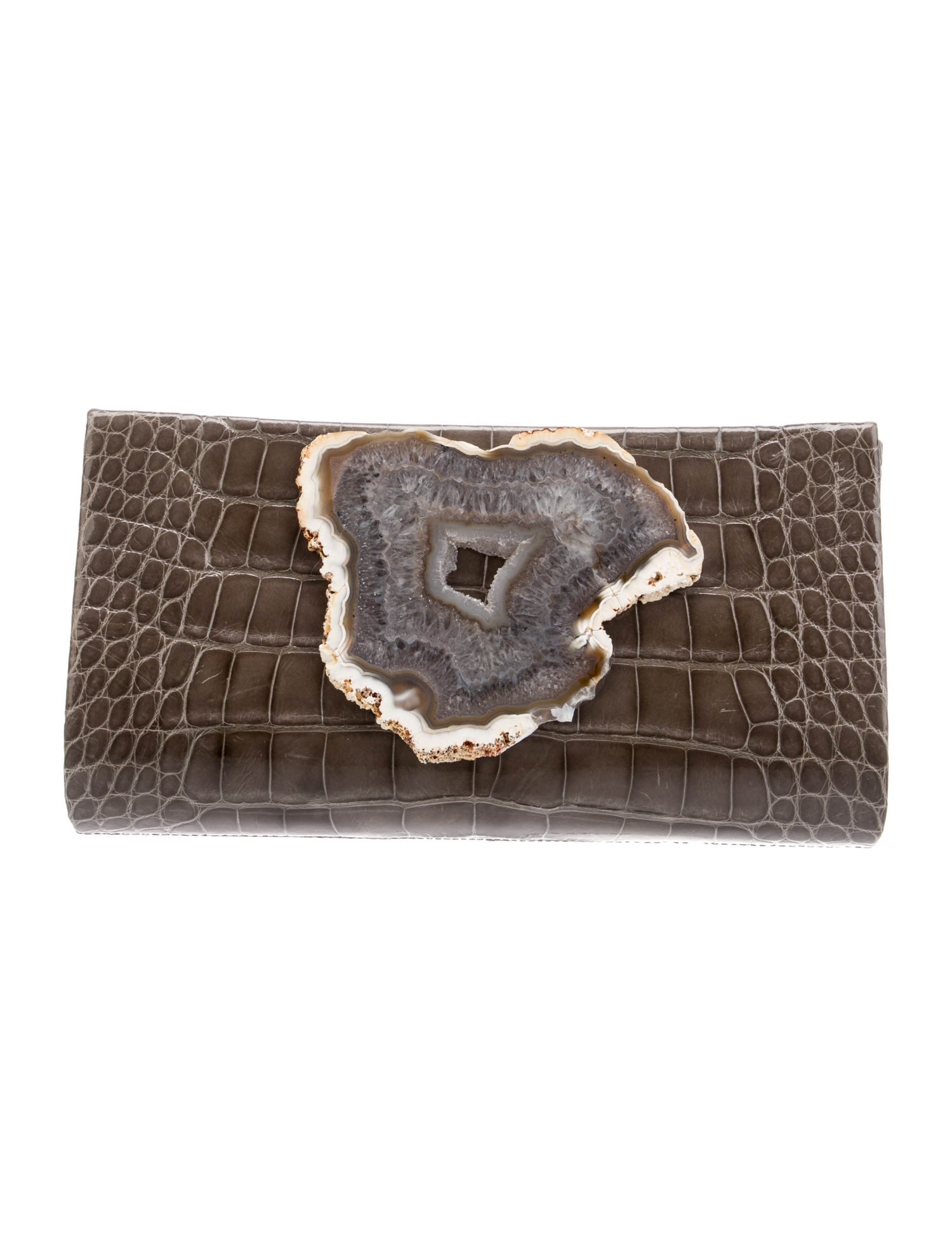 Paige Gamble Patent Leather Clutch