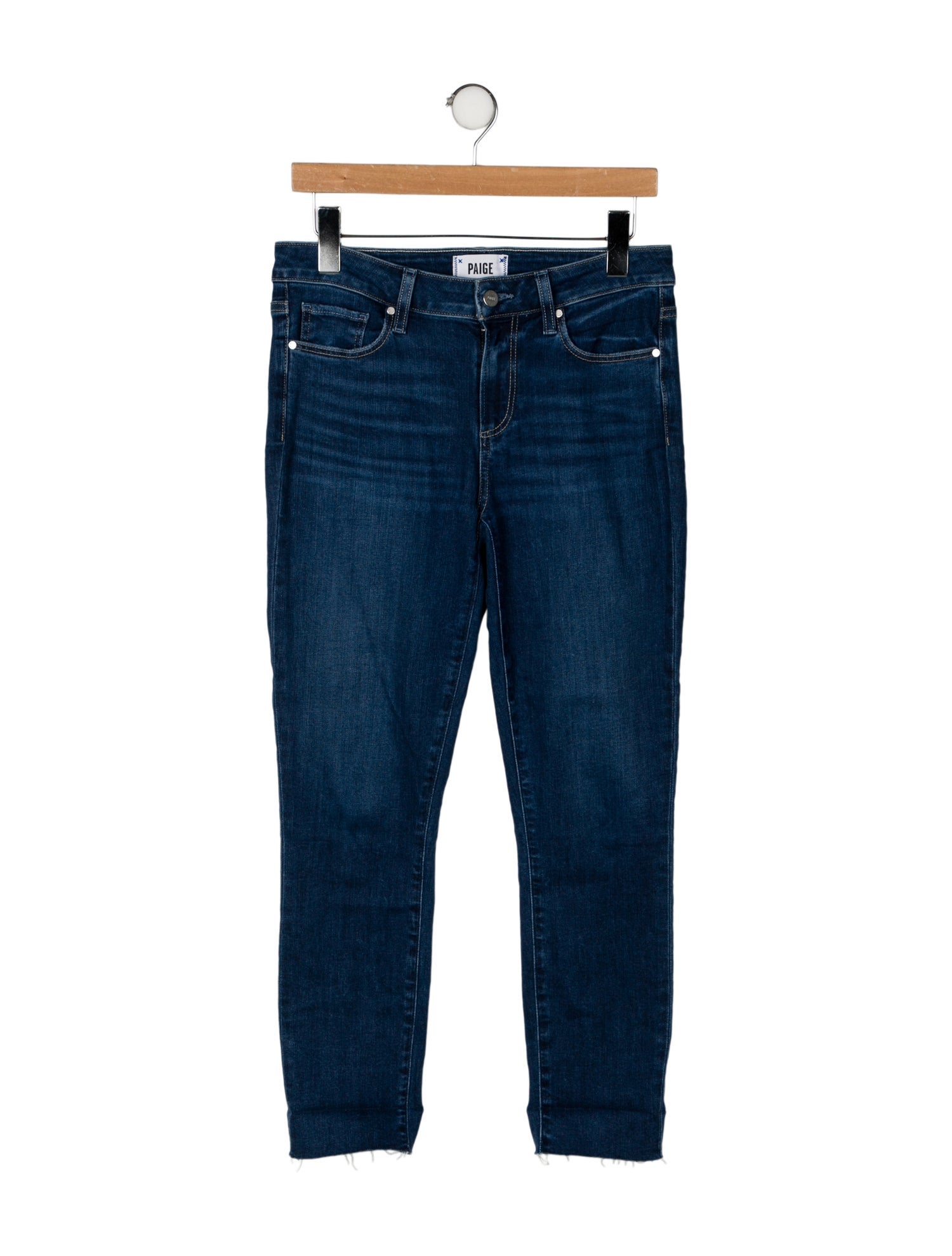 Paige Gamble Mid-Rise Skinny Leg Jeans