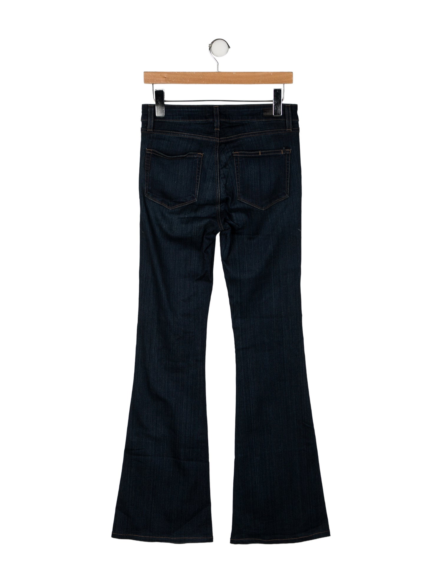 Paige Gamble Mid-Rise Wide Leg Jeans