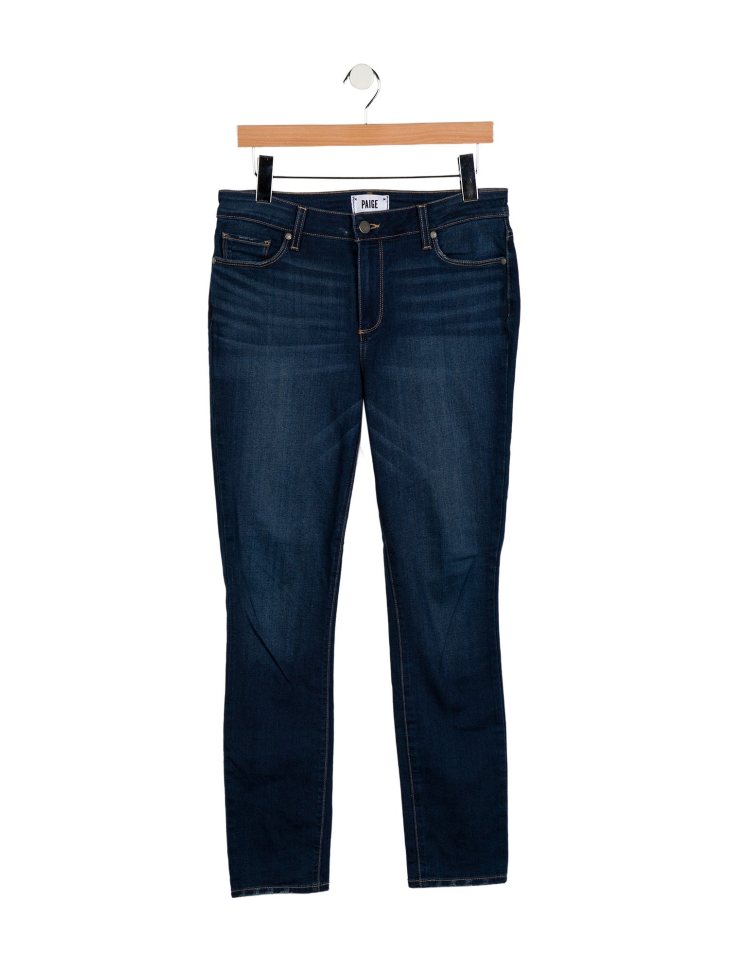 Paige Gamble Mid-Rise Skinny Leg Jeans