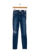 Paige Gamble Low-Rise Skinny Leg Jeans