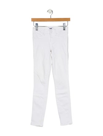 Paige Gamble Low-Rise Skinny Leg Jeans