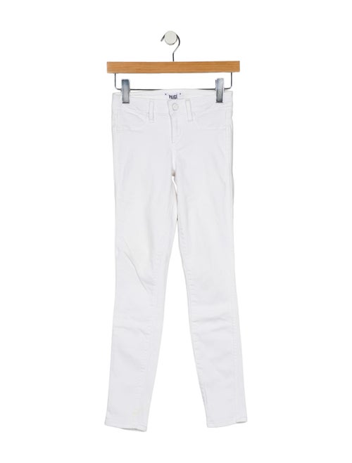 Paige Gamble Low-Rise Skinny Leg Jeans