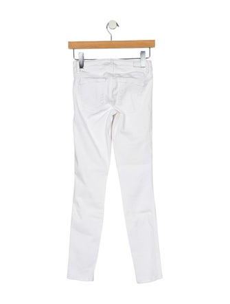 Paige Gamble Low-Rise Skinny Leg Jeans