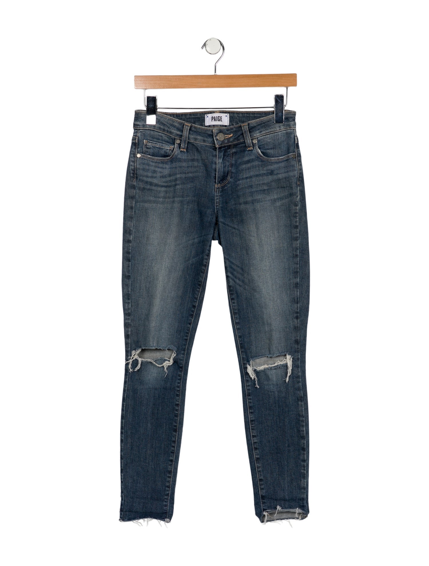 Paige Gamble High-Rise Skinny Leg Jeans