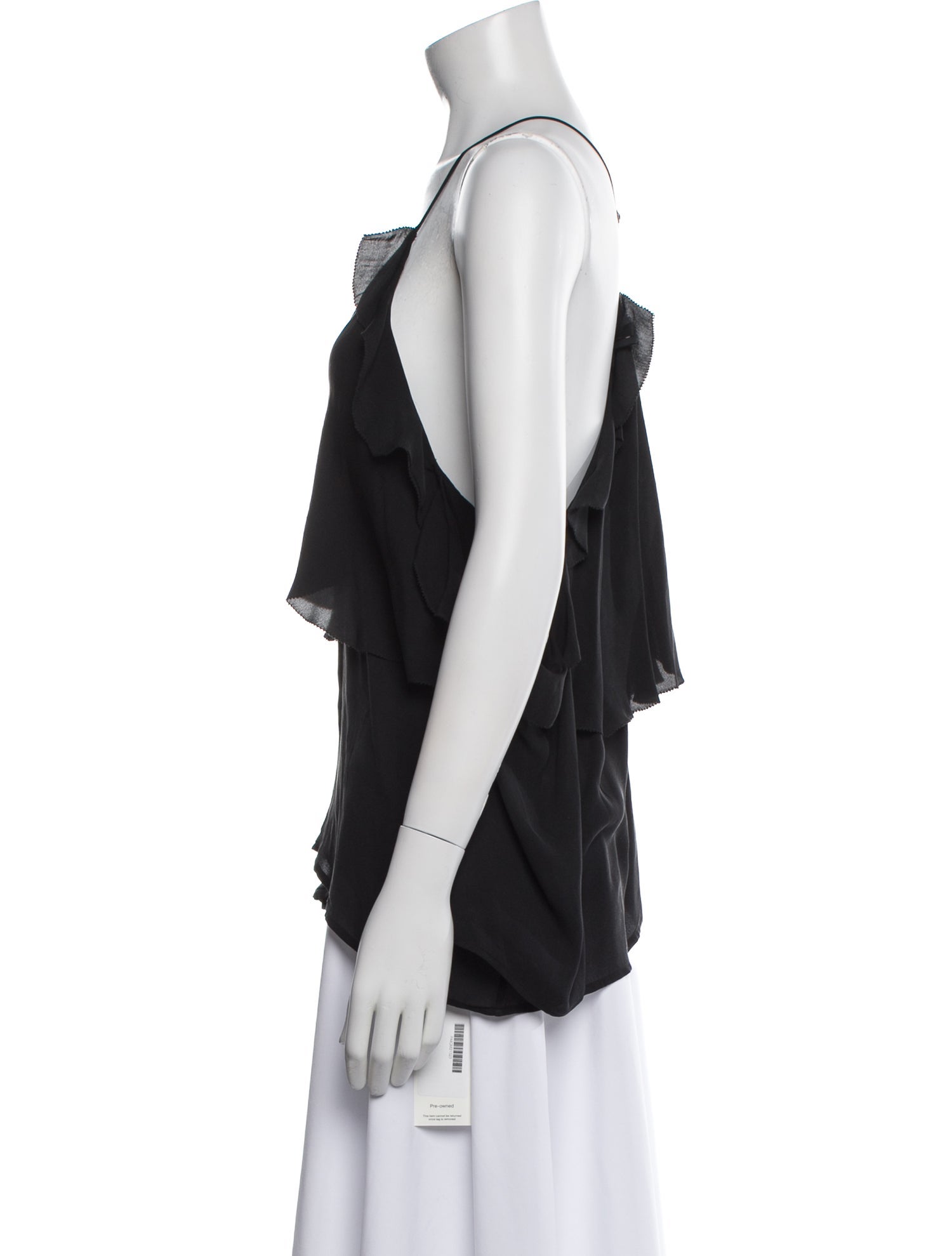 Paige Gamble Silk V-Neck Top