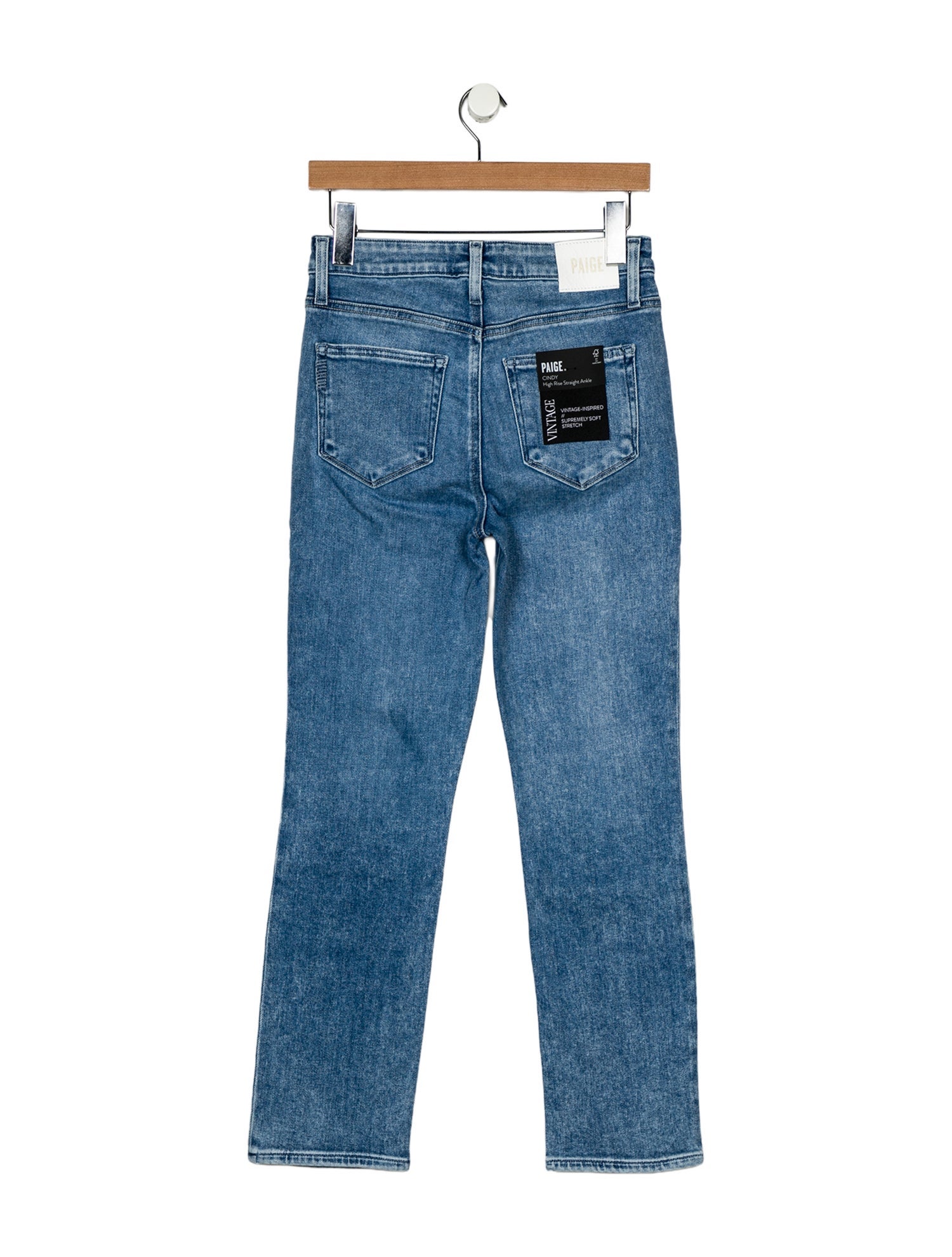 Paige Gamble Mid-Rise Straight Leg Jeans w/ Tags