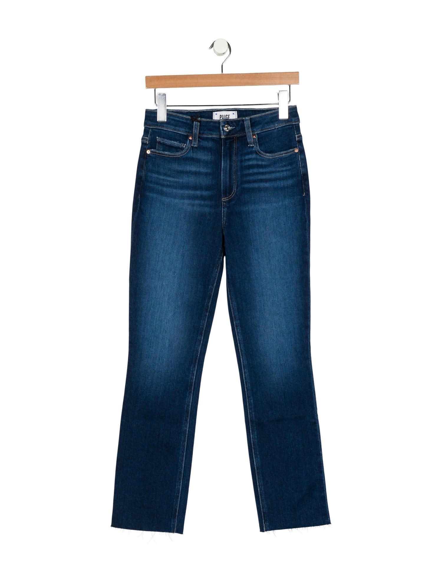 Paige Gamble Mid-Rise Straight Leg Jeans w/ Tags