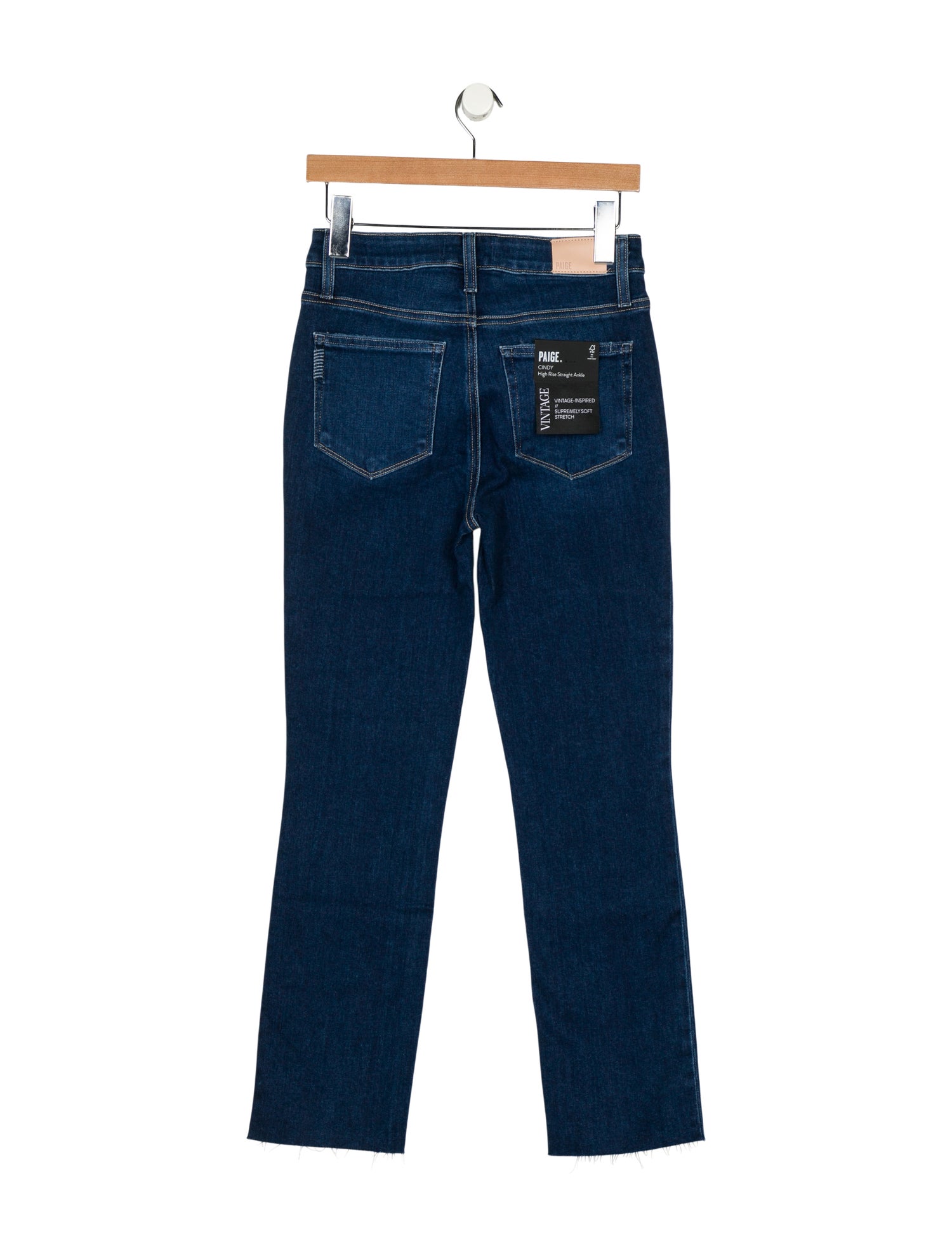 Paige Gamble Mid-Rise Straight Leg Jeans w/ Tags