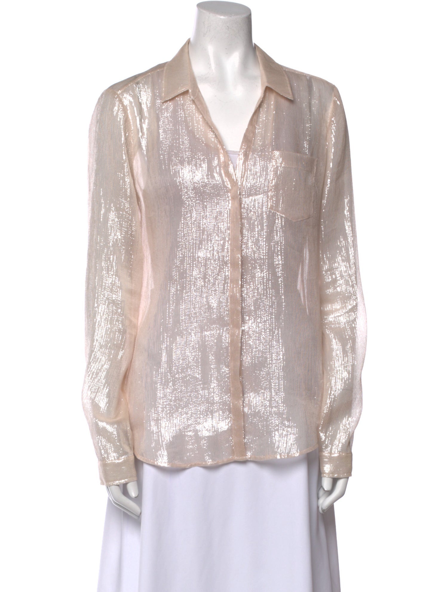Paige Gamble Long Sleeve Button-Up Top