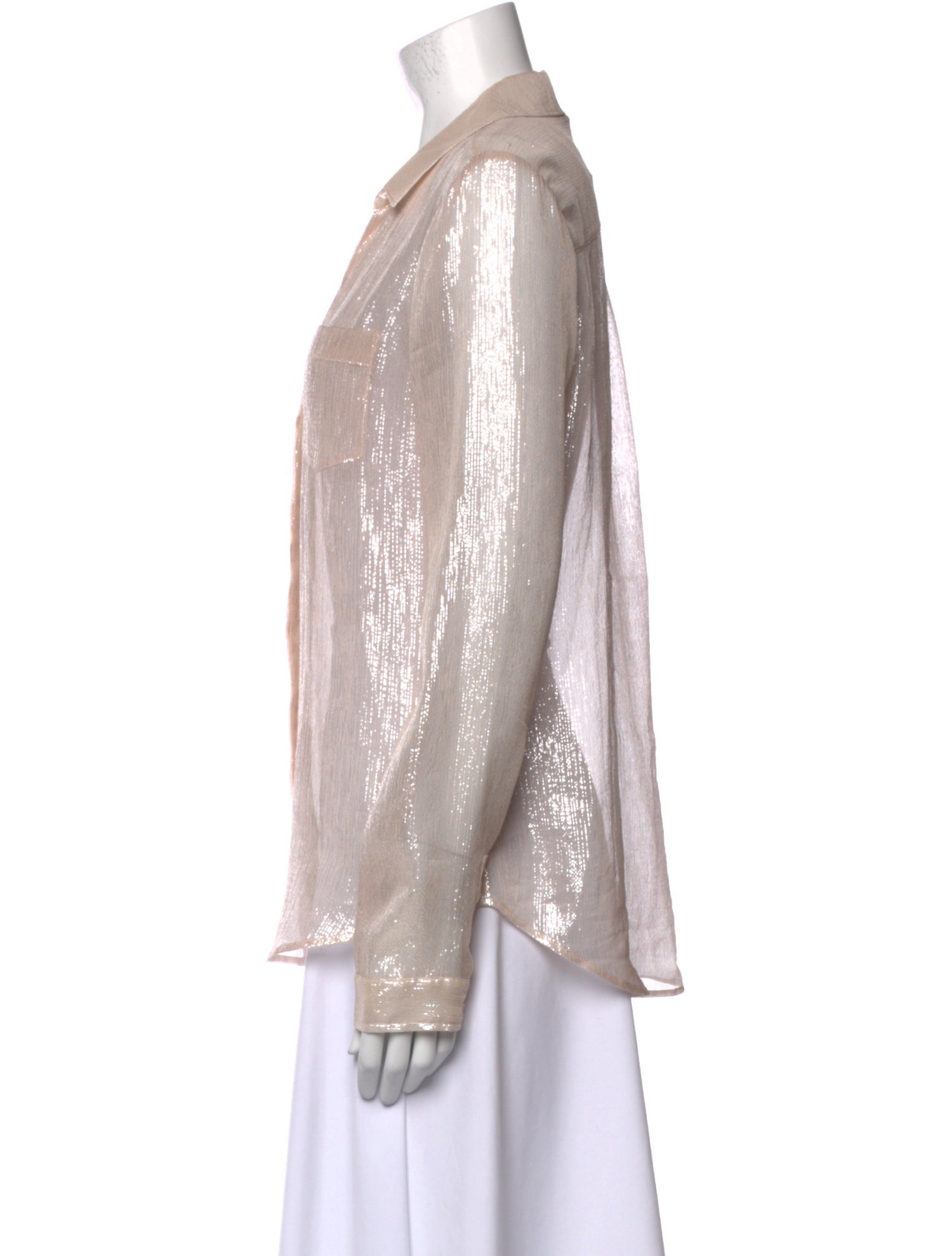 Paige Gamble Long Sleeve Button-Up Top