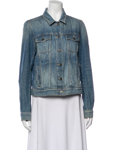 Pre-owned Paige Gamble Denim Jacket In Blue