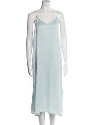 Palm Angels Dresses V-Neck Midi Length Dress Us2, It38 | M