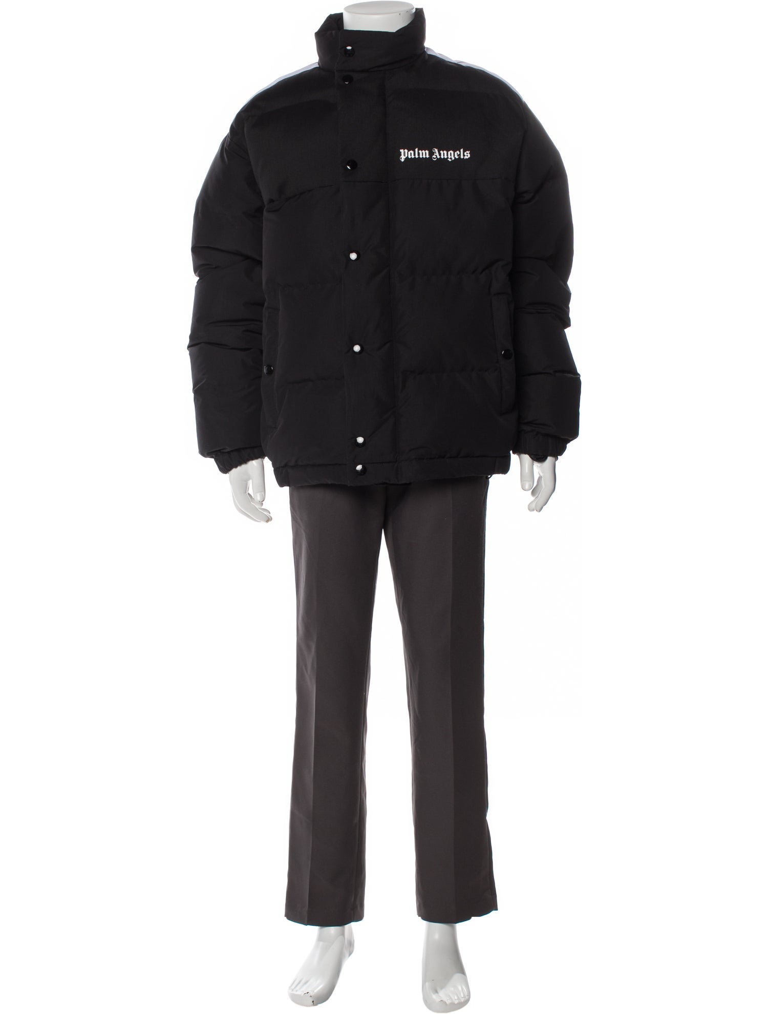 Palm Angels Parka - Black Outerwear, Clothing - PALMA29288 | The RealReal