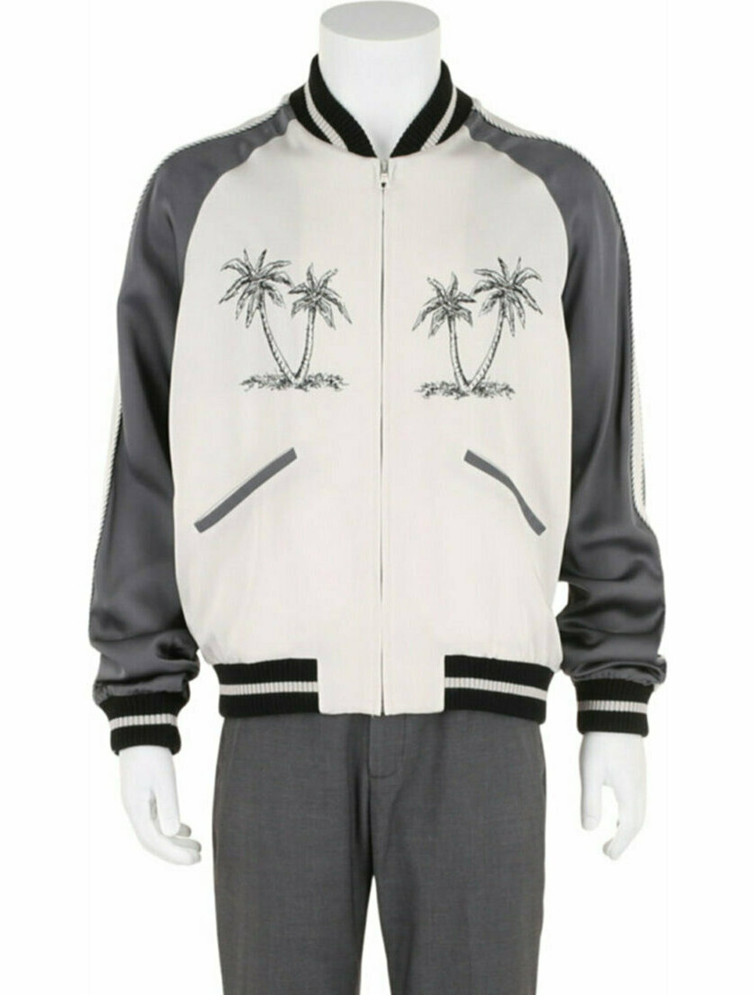 Palm Angels Graphic Print Bomber Jacket w/ Tags