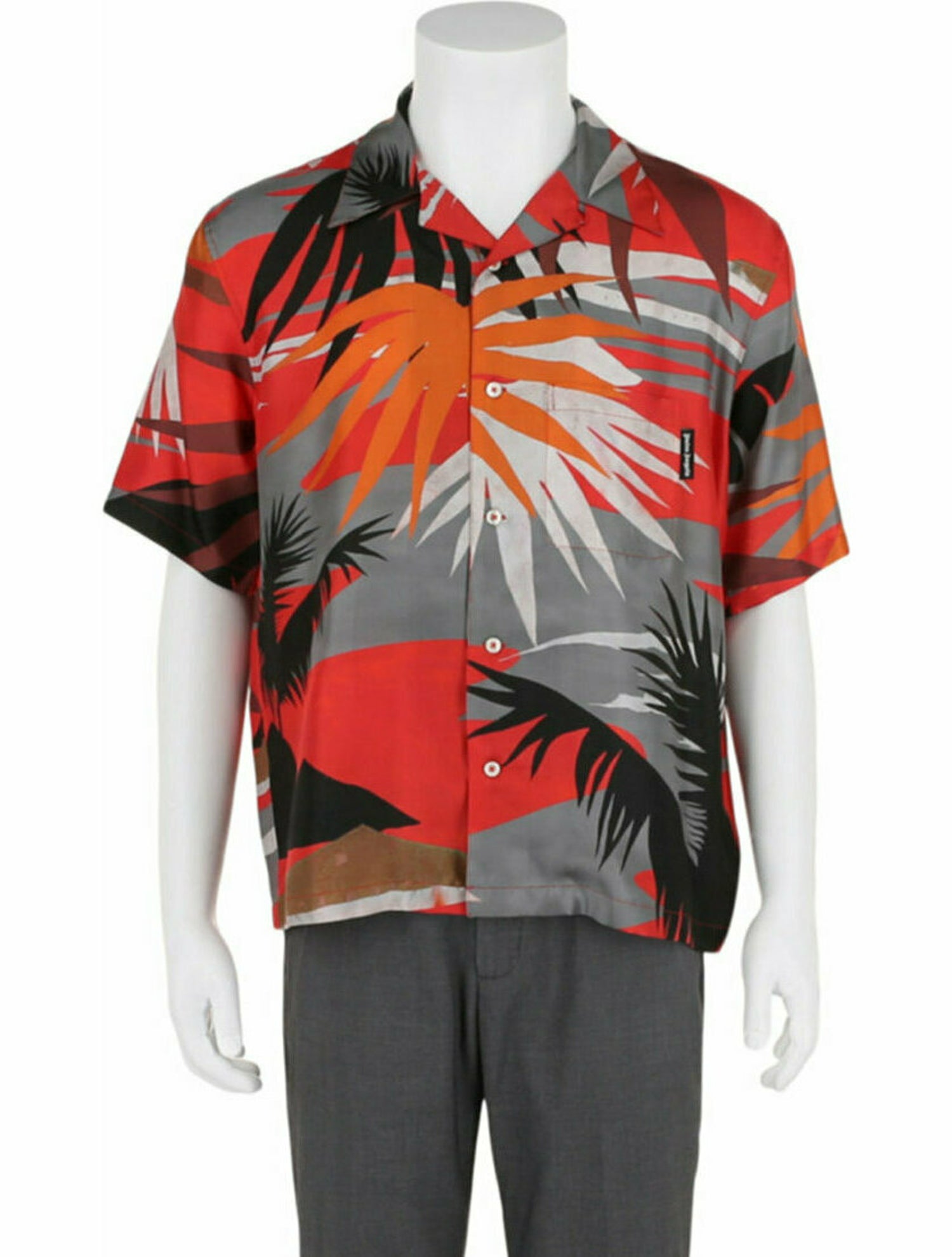 Palm Angels Silk Button-Up Top Shirt w/ Tags